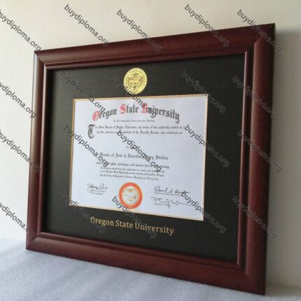 OSU (Oregon State University) diploma/degree frame solid wood customization