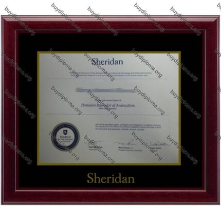 Sheridan (Sheridan College) diploma/degree frame solid wood customization