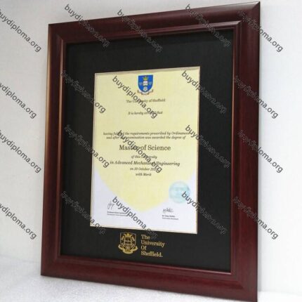 TUoS (The University of Sheffield) diploma/degree frame solid wood customization
