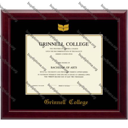 (Grinnell College ) diploma/degree frame solid wood customization