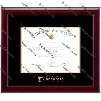 ( Concordia University) diploma/degree frame solid wood customization