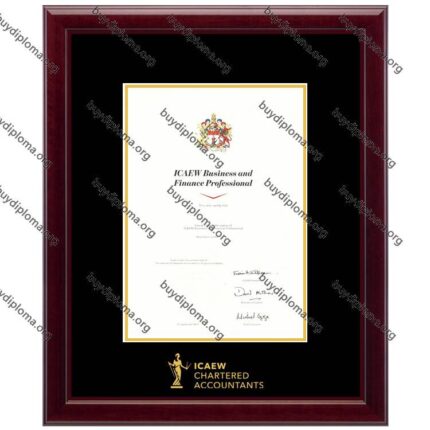 ICAEW (The Institute of Chartered Accountants in England and Wales) certificate frame solid wood customization