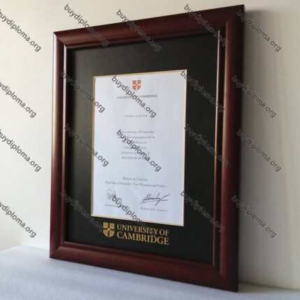 University of Cambridge diploma/degree frame solid wood customization