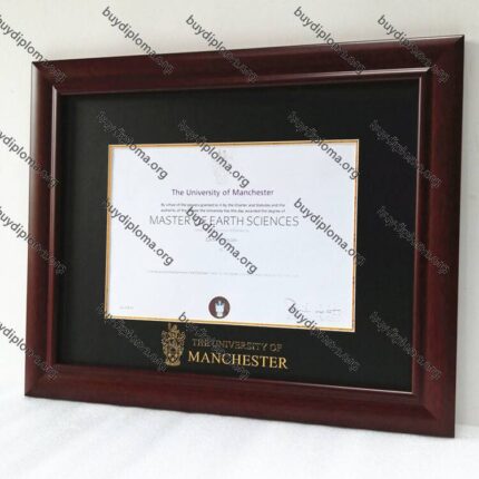 UoM (University of Manchester) diploma/degree frame solid wood customization