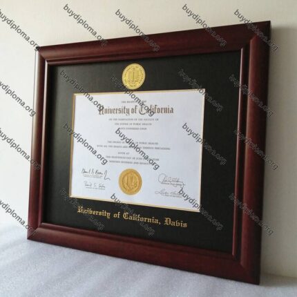 UCD (University of California，Davis) diploma/degree frame solid wood customization
