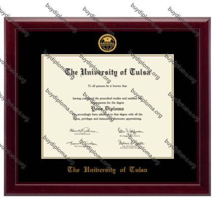 TU (University of Tulsa) diploma/degree frame solid wood customization