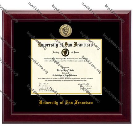 USF (University of San Francisco) diploma/degree frame solid wood customization