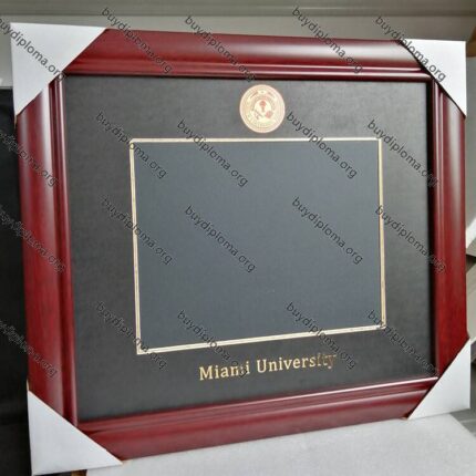 UM (Miami University) diploma/degree frame solid wood customization
