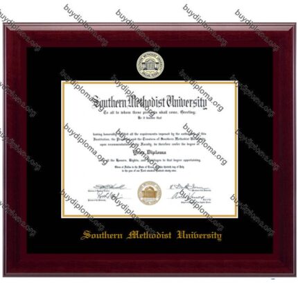 SMU (Southern Methodist University) diploma/degree frame solid wood customization