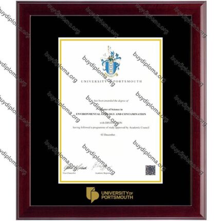 UoP (University of Portsmouth) diploma/degree frame solid wood customization