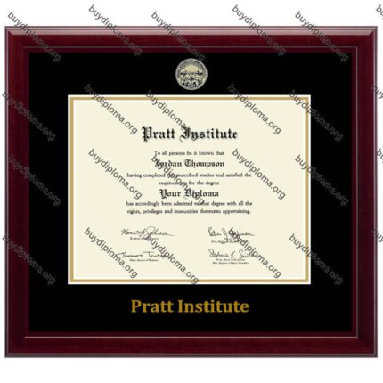 Pratt Institute diploma/degree frame solid wood customization