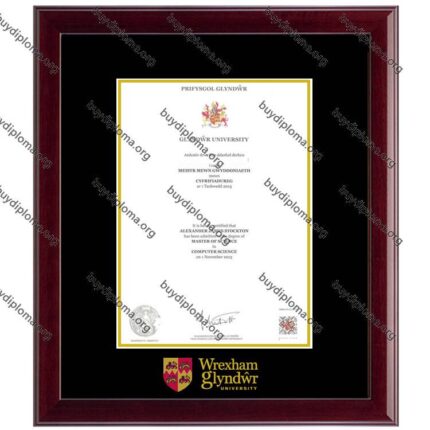 Wrexham Glyndwr University diploma/degree frame solid wood customization