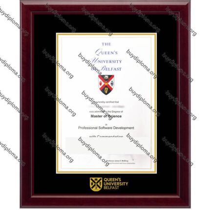 QUB (Queen's University Belfast) diploma/degree frame solid wood customization
