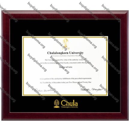 CU (Chulalongkorn University) diploma/degree frame solid wood customization