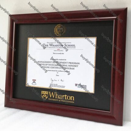Wharton(The Wharton School of the University of Pennsylvania) diploma/degree frame solid wood customization