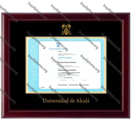 UAH (Universidad de Alcalá) diploma/degree frame solid wood customization