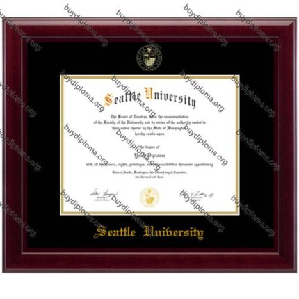 Seattle U (Seattle University) diploma/degree frame solid wood customization