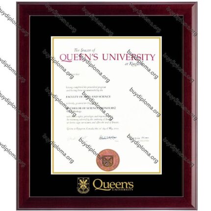 QU(Queen_s University ) diploma/degree frame solid wood customization