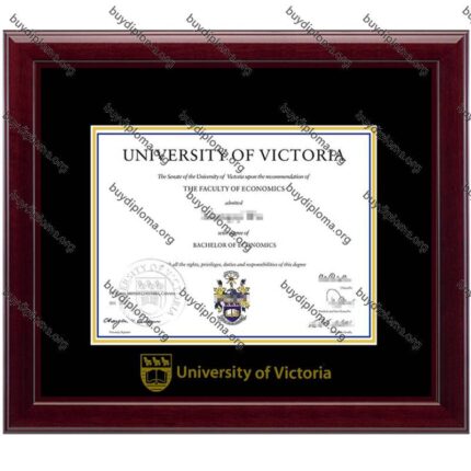 UVic (University of Victoria) diploma/degree frame solid wood customization