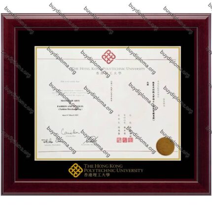 PolyU (The Hong Kong Polytechnic University) diploma/degree frame solid wood customization