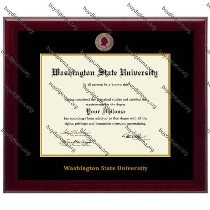 WSU(Washington State University) diploma/degree frame solid wood customization