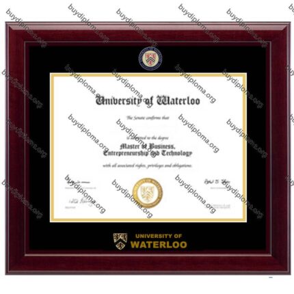 UW(University of Waterloo ) diploma/degree frame solid wood customization