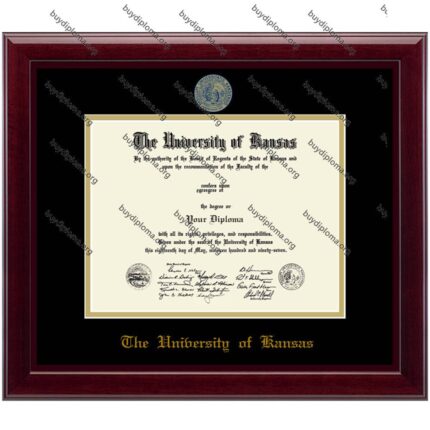 KU(University of Kansas) diploma/degree frame solid wood customization